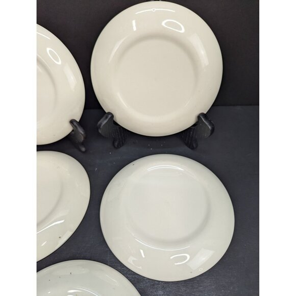 Vintage Taylor Smith Golden Wheat Made in USA 22K Gold 6 3/8" Bread Plates Lot 5 - Picture 8 of 9